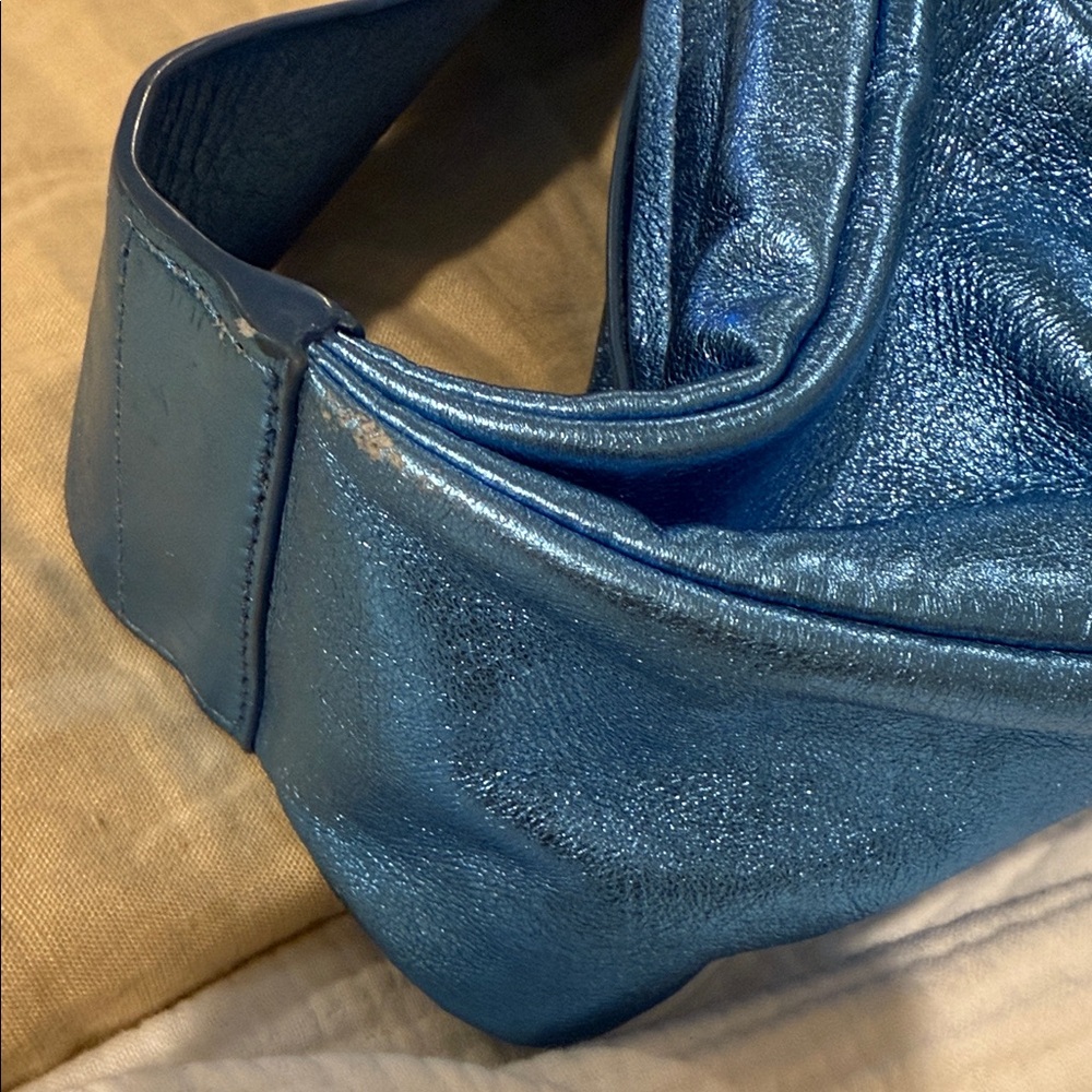 COS Metallic Blue Crossbody Bag - Picture 2 of 7